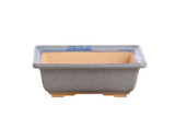 Willow Bonsai Ceramics Square Bonsai Pot 8 Inch – Low‑Profile Square Ceramic Bonsai & Succulent Planter with Accentuated Rim, High‑Fired Frost‑Proof Stoneware, Handmade in USA (Ocean)