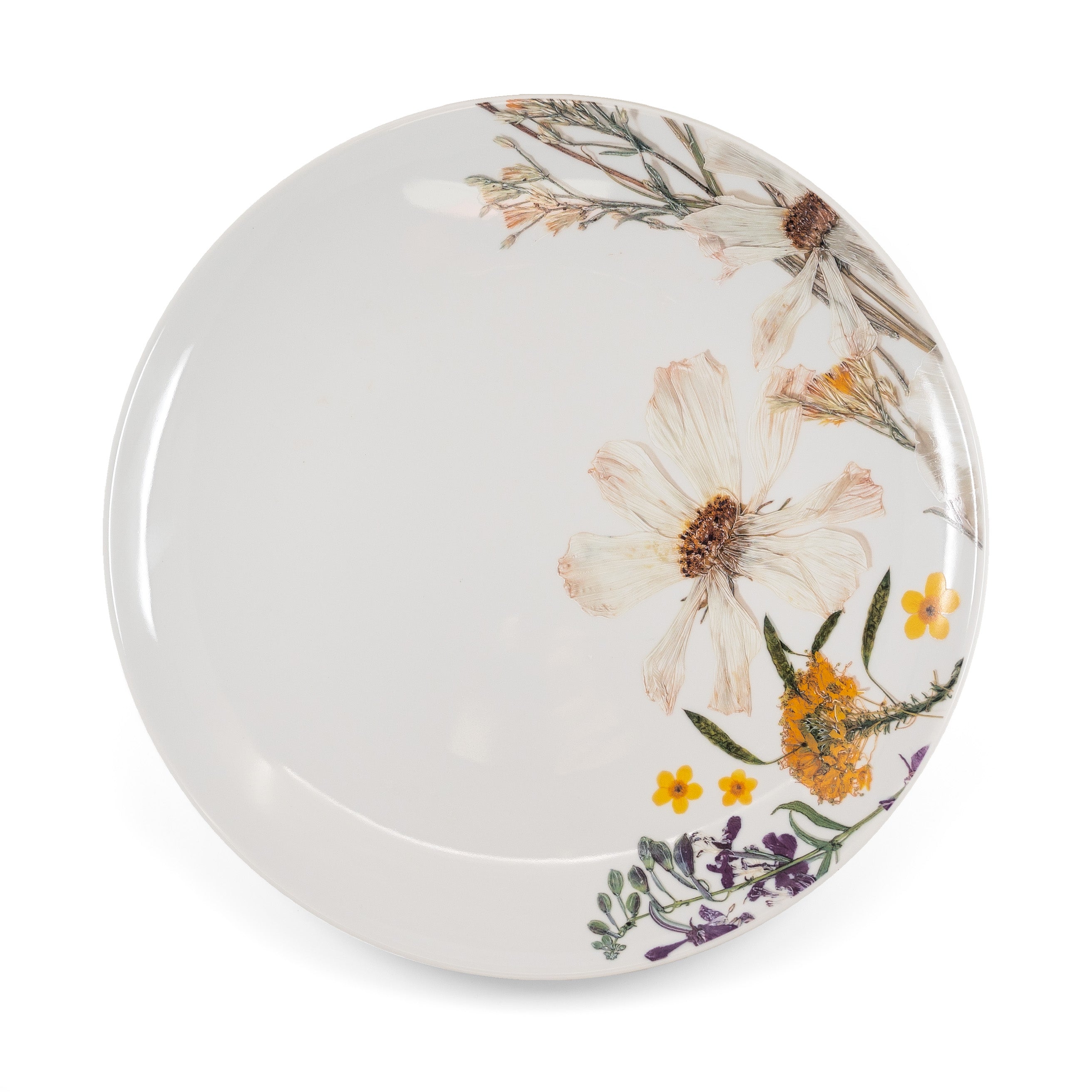 California Garden Dinner Plates - Artisan Decorated by Hand
