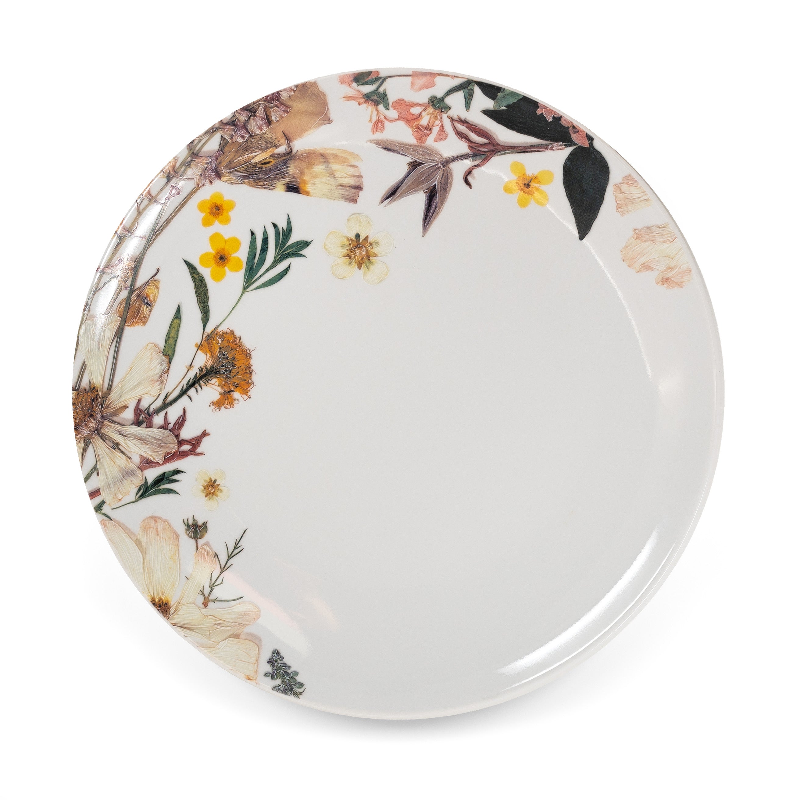 California Garden Dinner Plates - Artisan Decorated by Hand