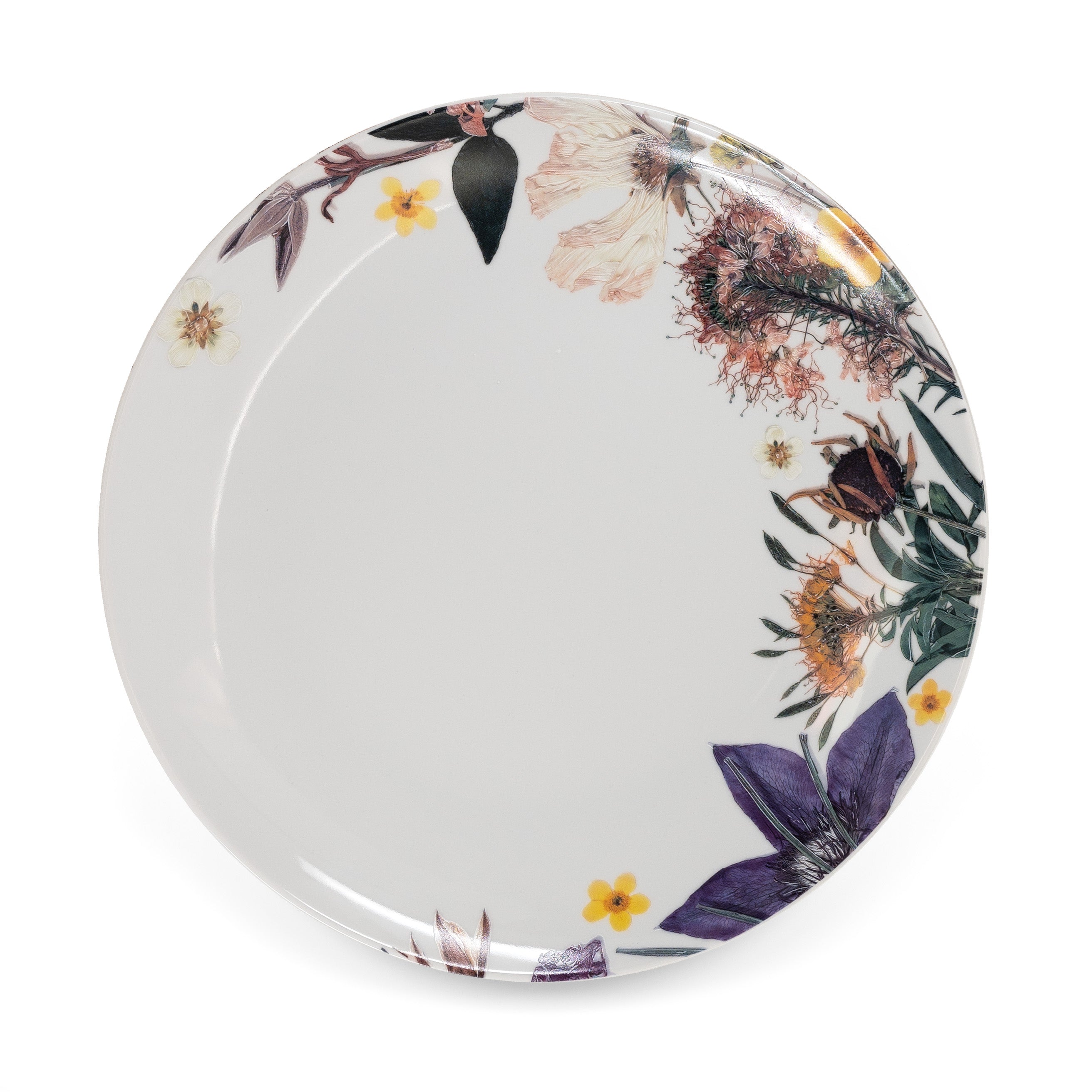 California Garden Dinner Plates - Artisan Decorated by Hand