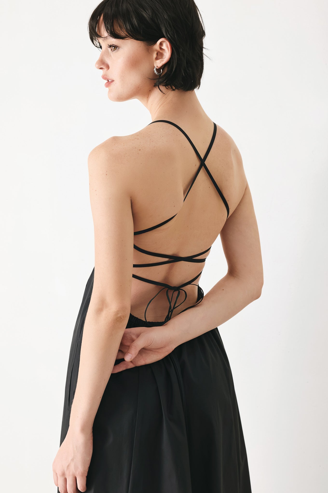 Pure Line Woven Midi Dress - 100% Cotton