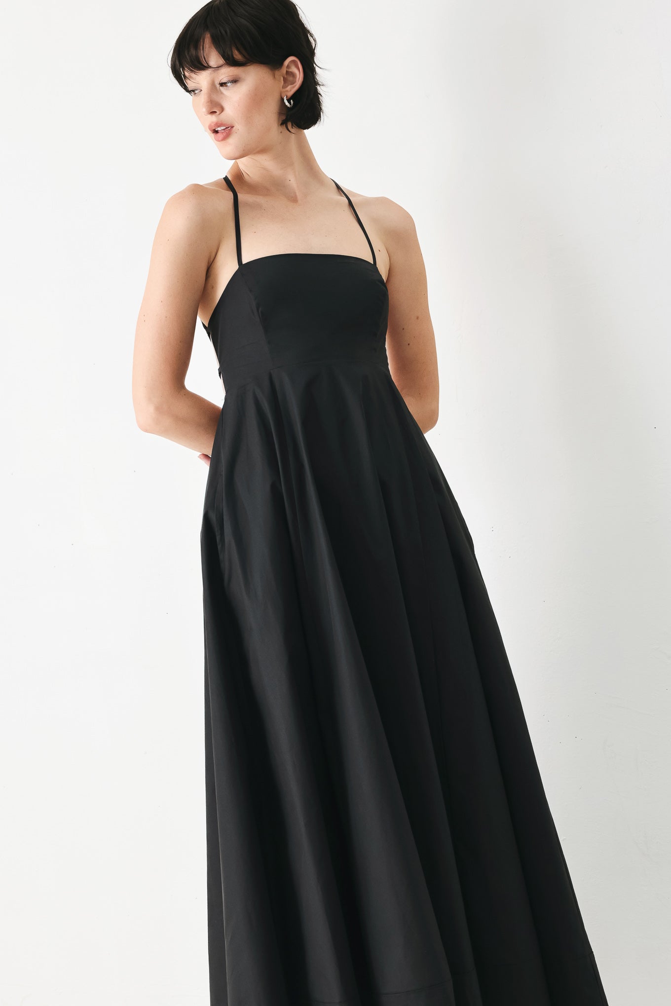 Pure Line Woven Midi Dress - 100% Cotton