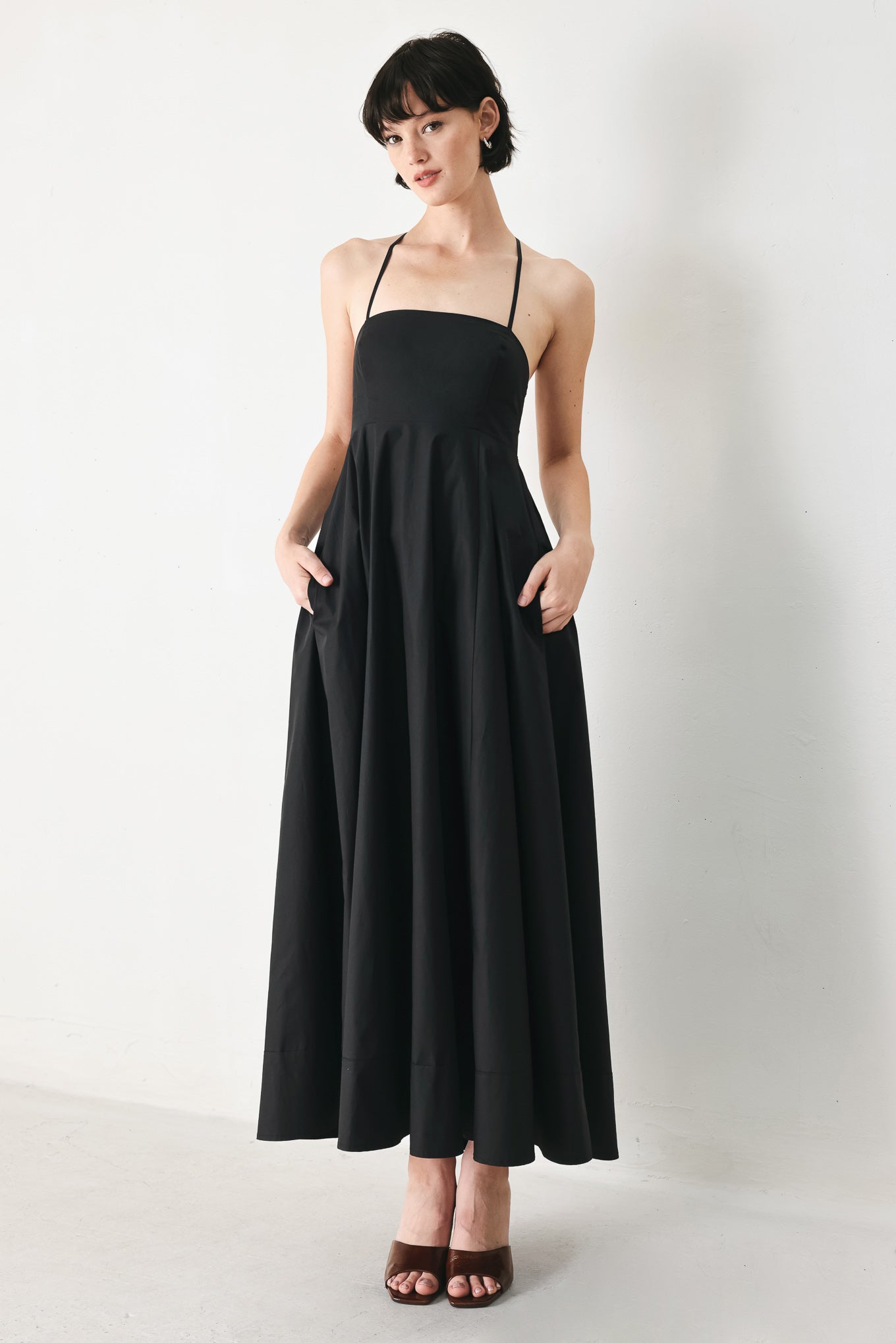 Pure Line Woven Midi Dress - 100% Cotton The Landing World Pure Line Woven Midi Dress - 100% Cotton The Landing World