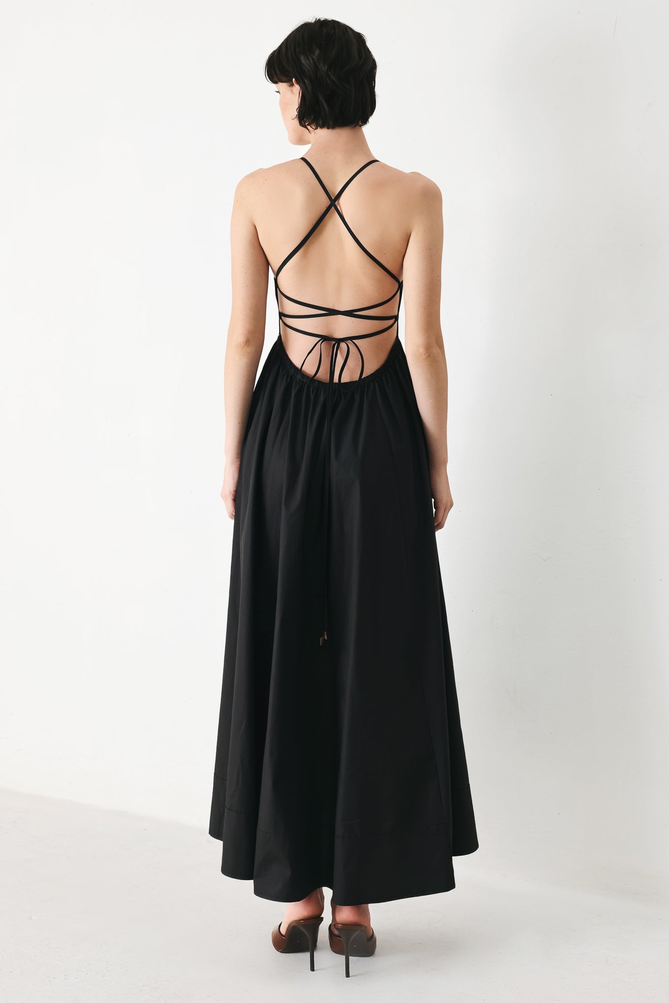 Pure Line Woven Midi Dress - 100% Cotton