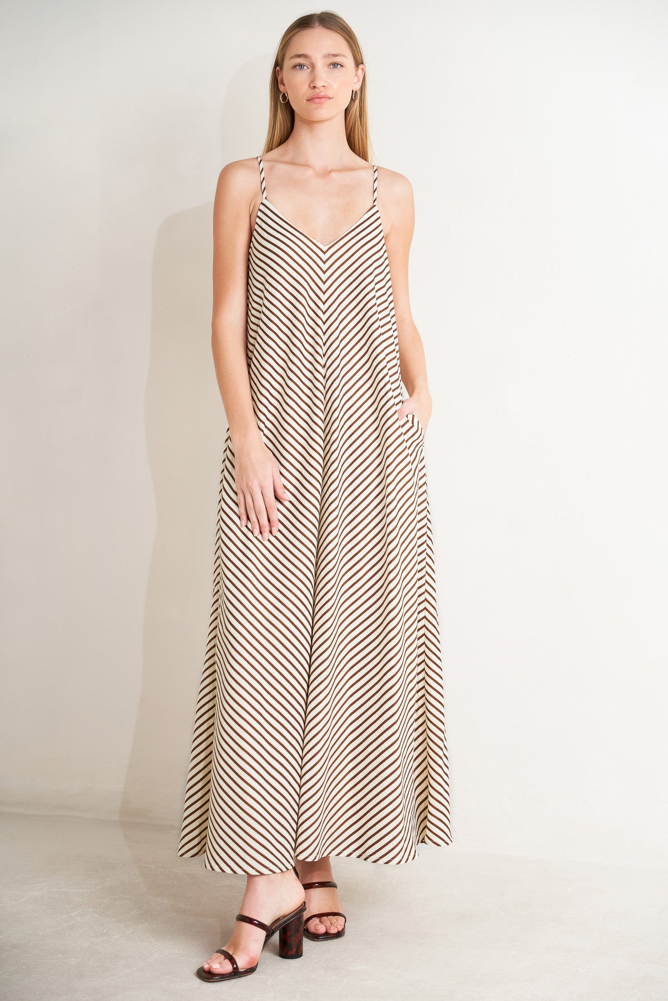 Seaside Silhouette Woven Maxi Beach Dress