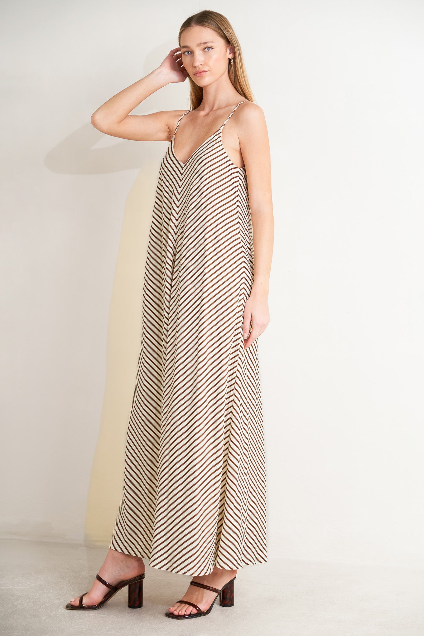 Seaside Silhouette Woven Maxi Beach Dress