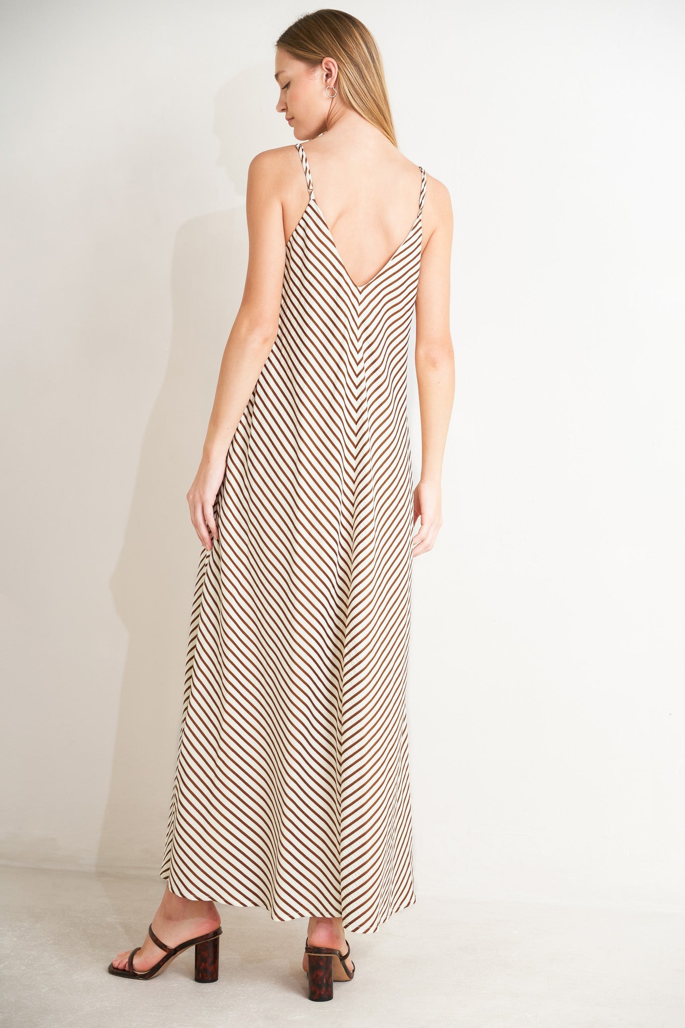 Seaside Silhouette Woven Maxi Beach Dress