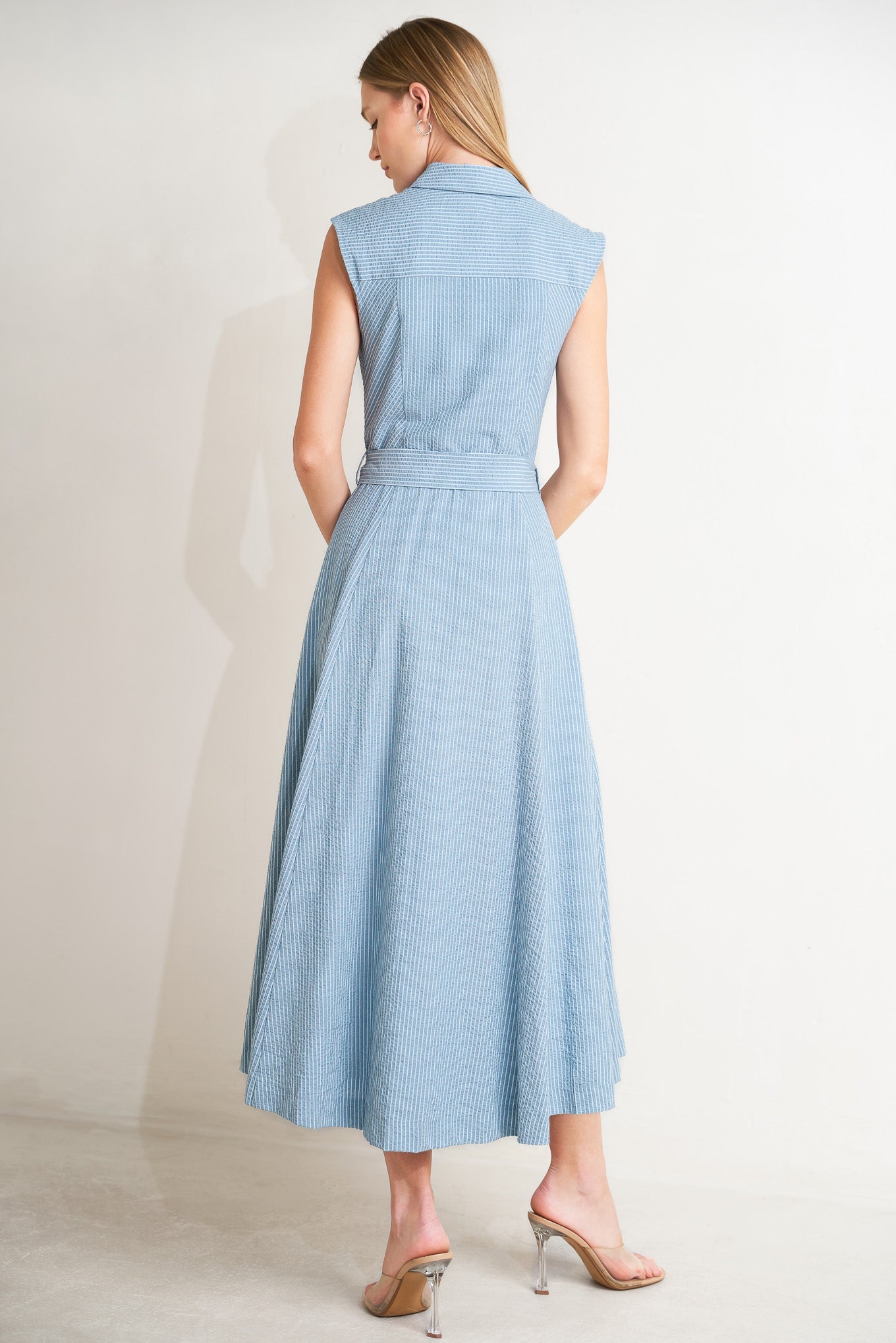 Cafe Au Lait Woven Resort Midi Dress