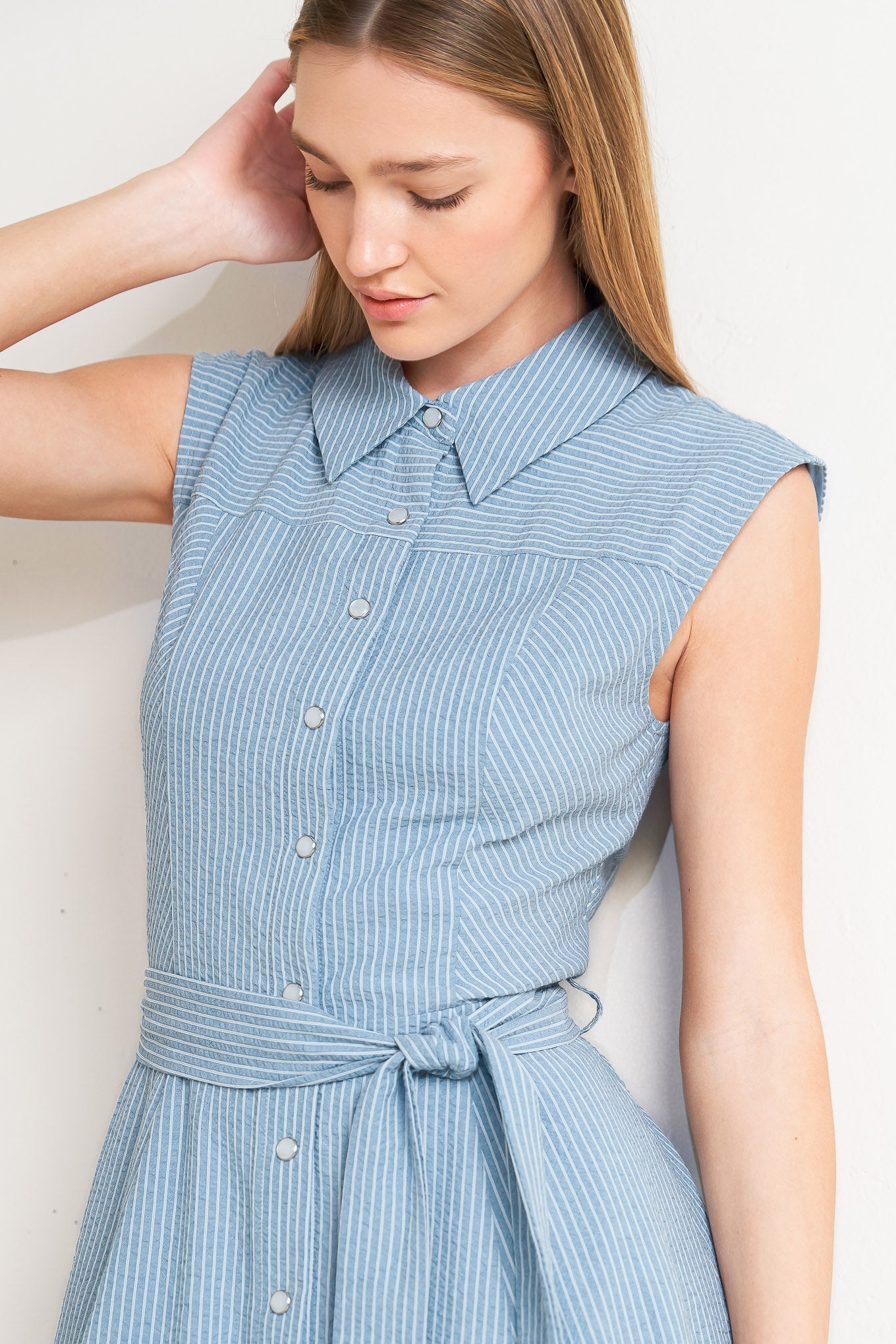 Cafe Au Lait Woven Resort Midi Dress