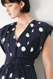 Polks Dot Woven Midi Dress
