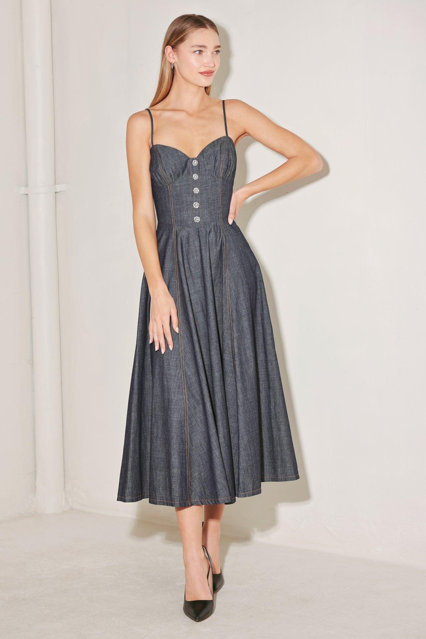 Serenade Midi Denim Dress