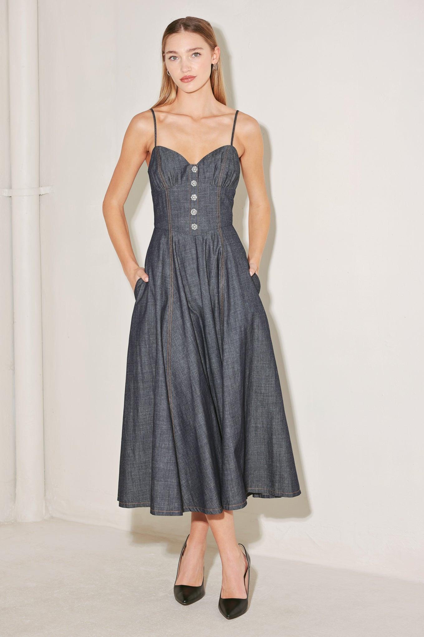Serenade Midi Denim Dress