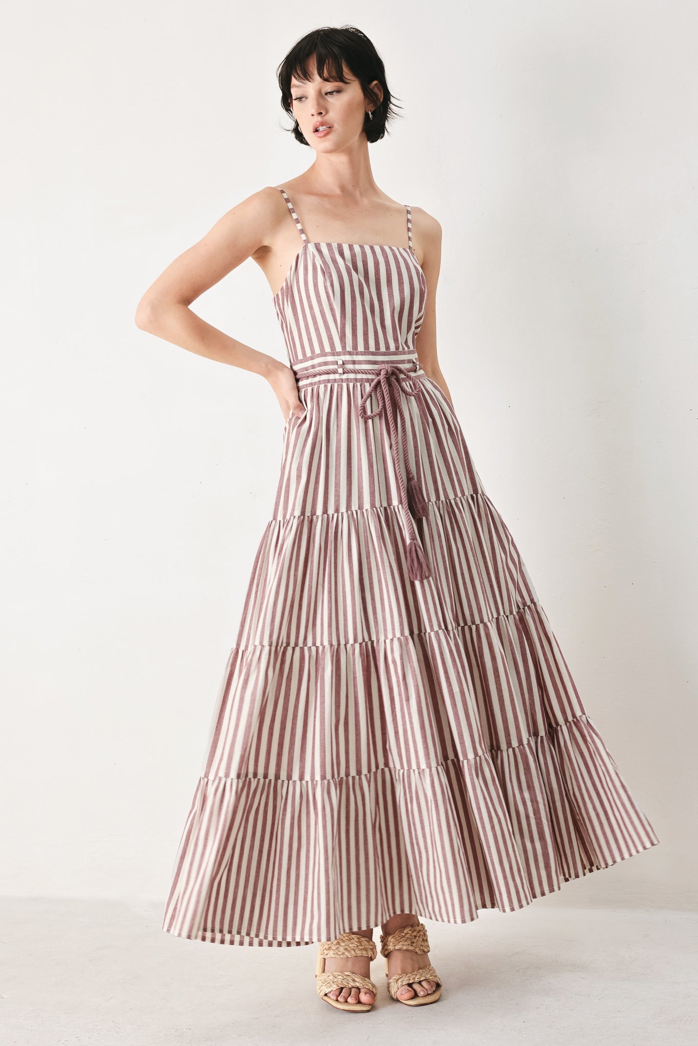 Rosy Breeze Resort Maxi Dress
