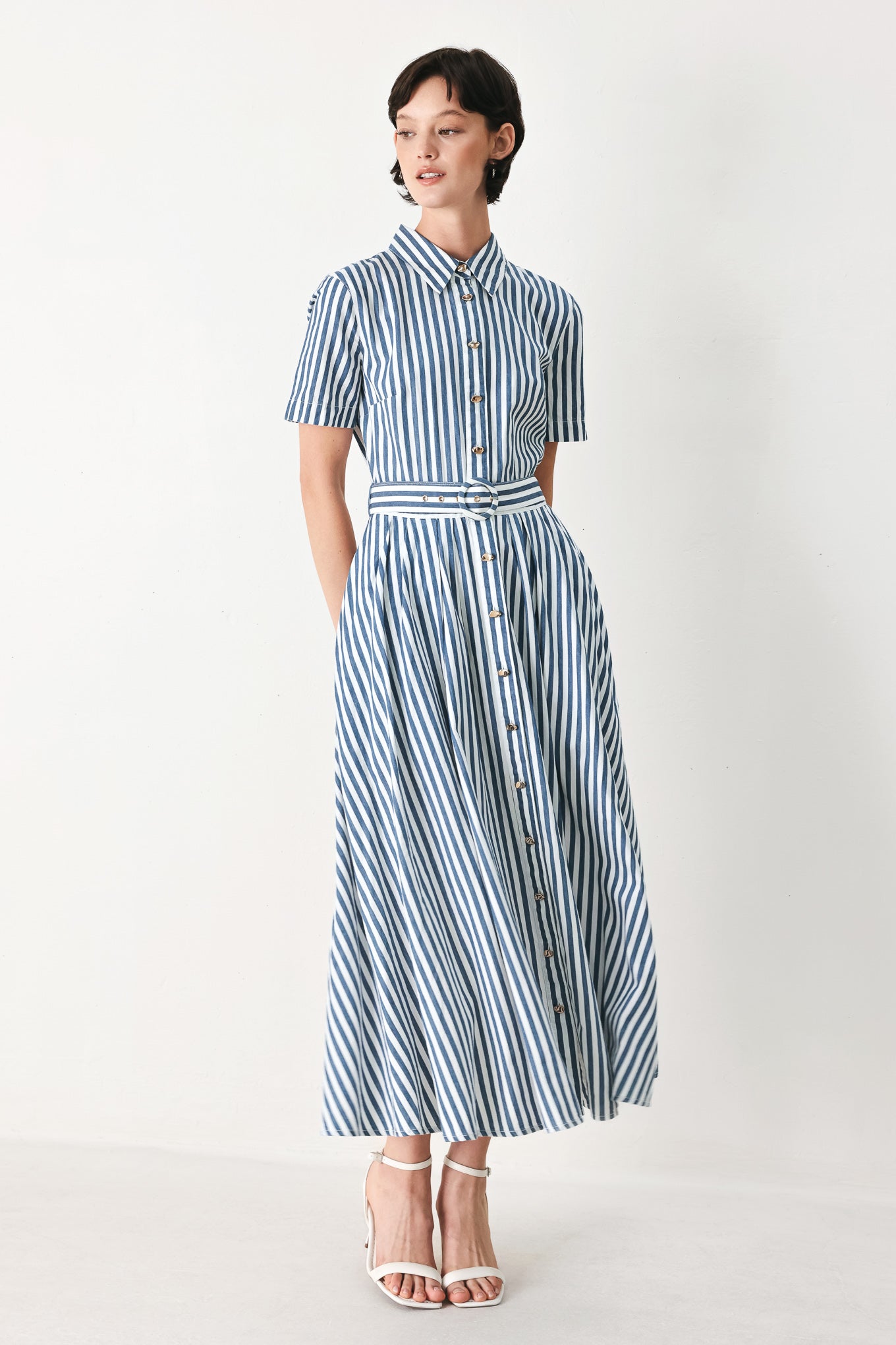 Coastal Midi Shirt Dress Classic