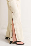Beige Woven Pants