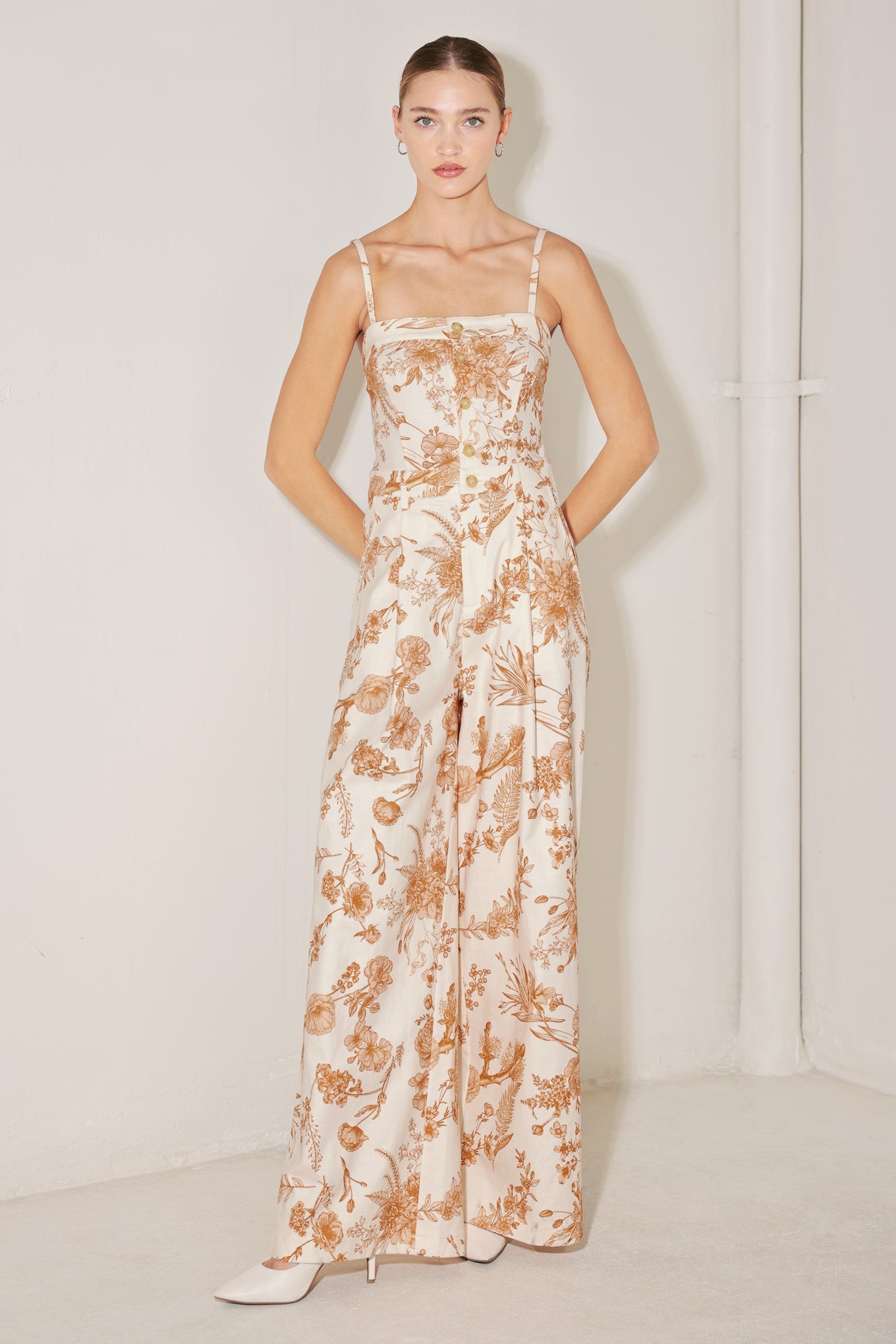 Tropical Woven Vacation Jumpsuit