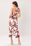 Palm Tree Tropical Vacation Midi Dress
