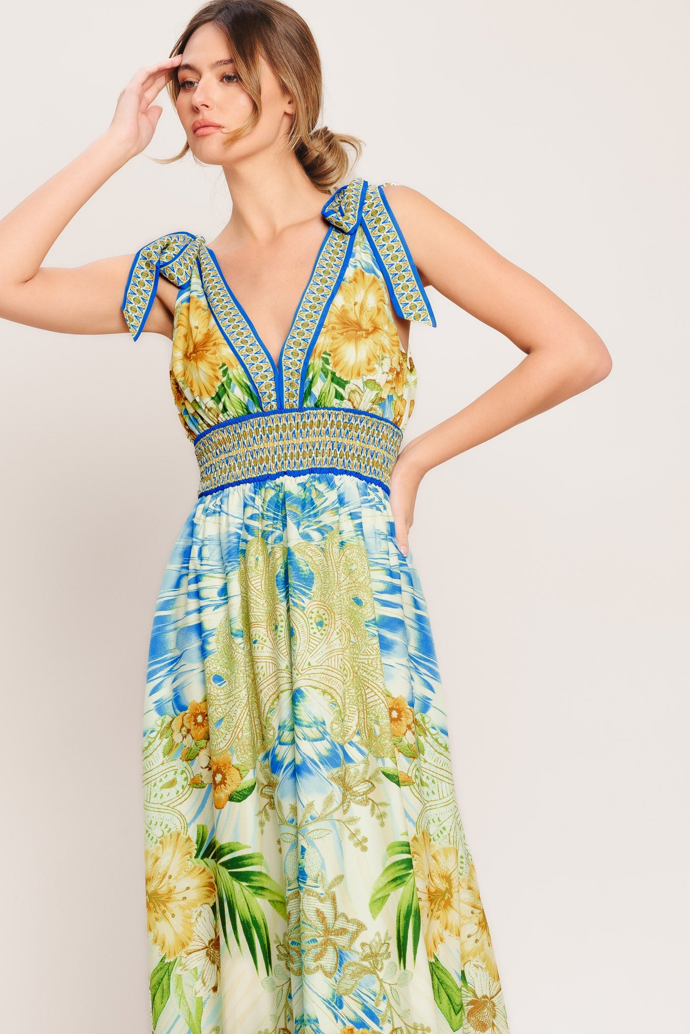 Tropical Opulance Maxi Resort Dress