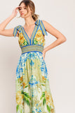 Tropical Opulance Maxi Resort Dress