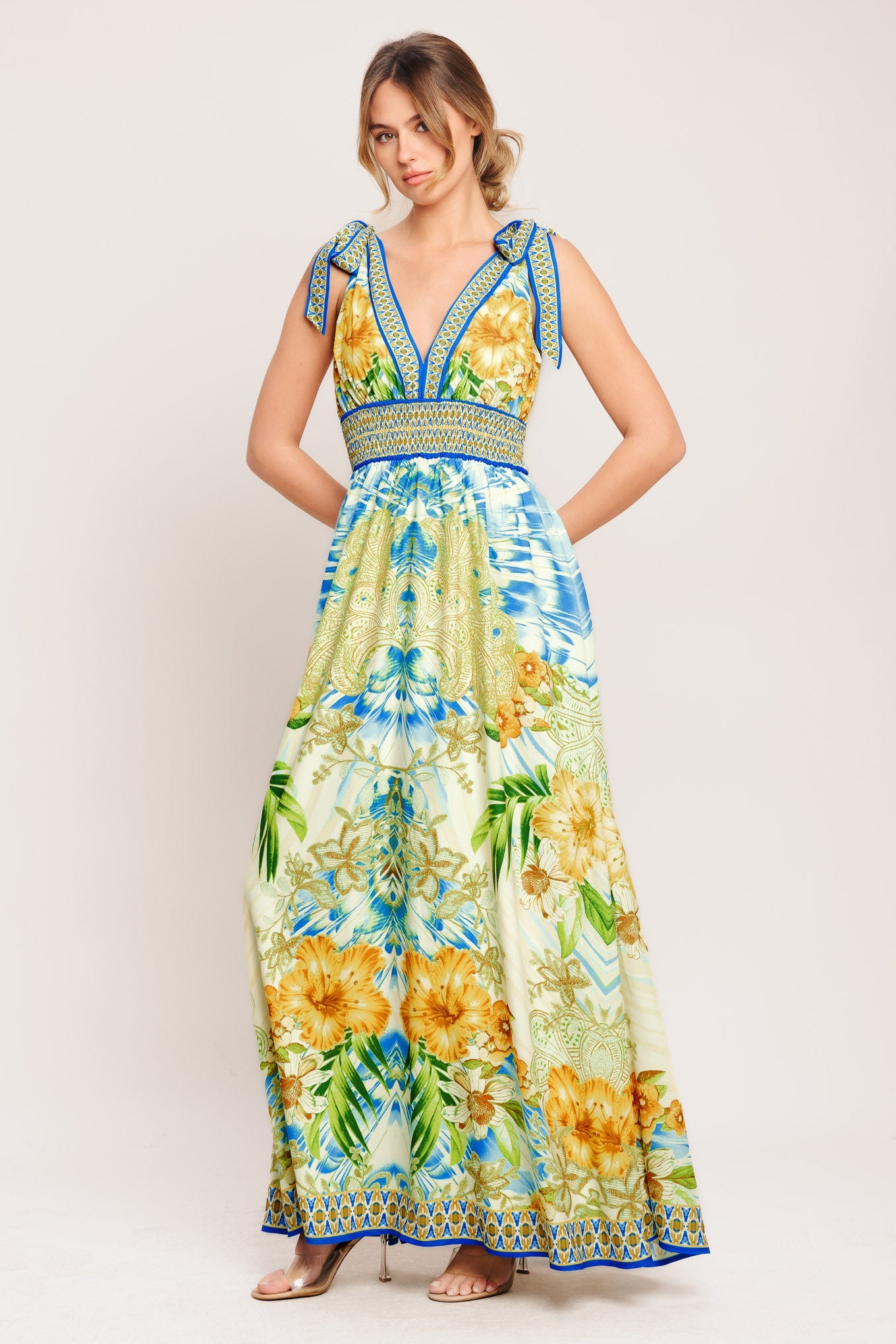 Tropical Opulance Maxi Resort Dress