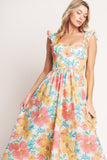 100% Cotton Soft Sunshine Woven Midi Summer Dress