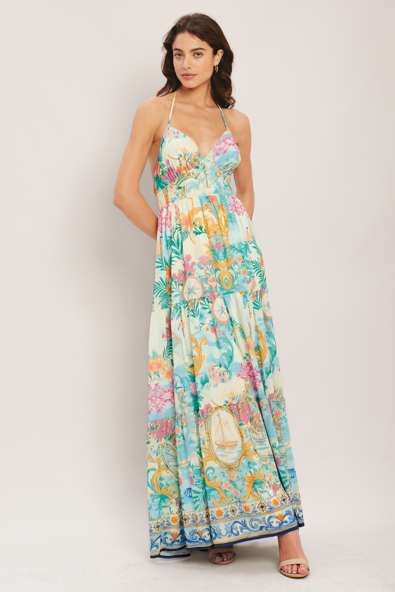 Woven Vacation Maxi Dress