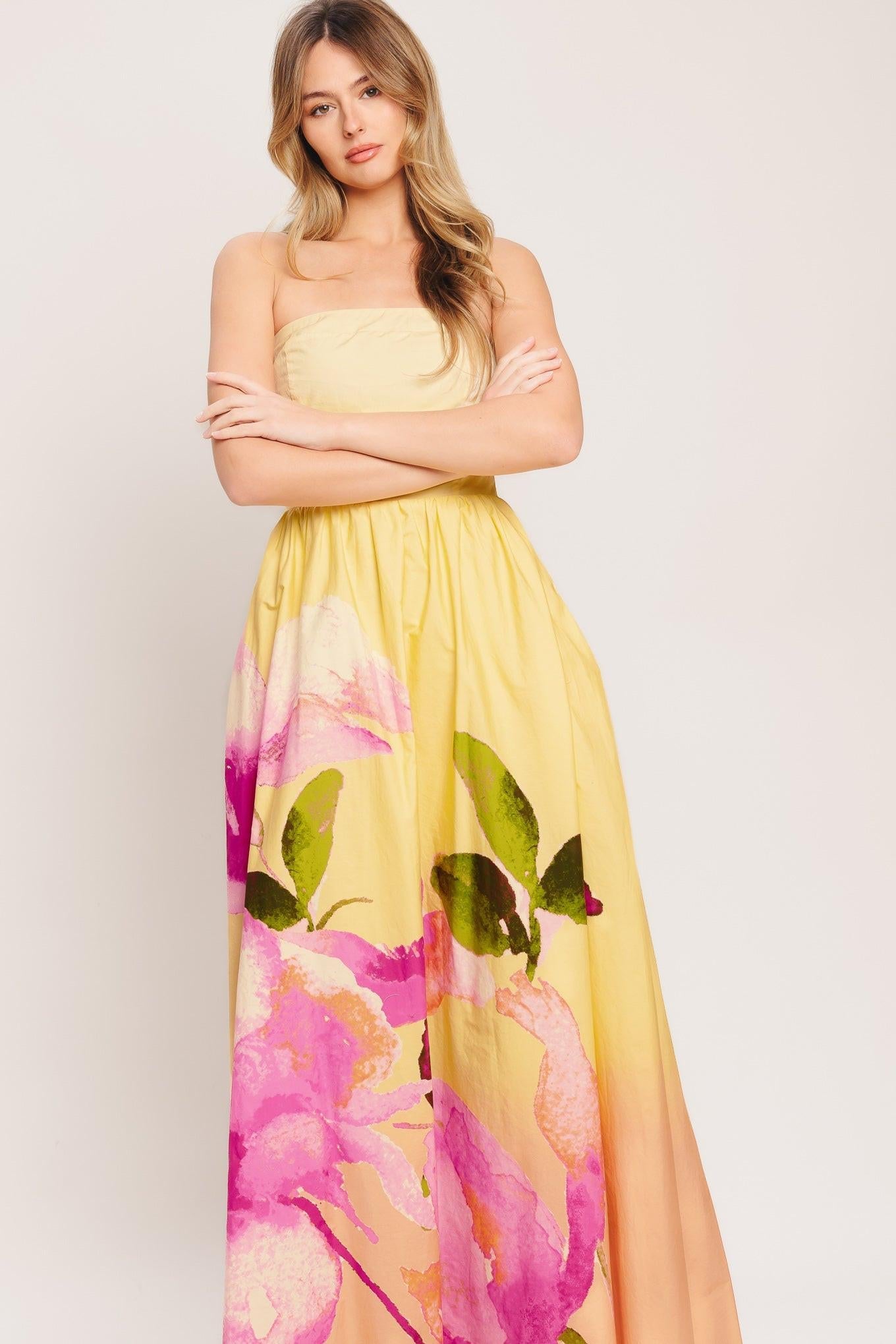 Dreamy Vacation Resort Maxi Dress