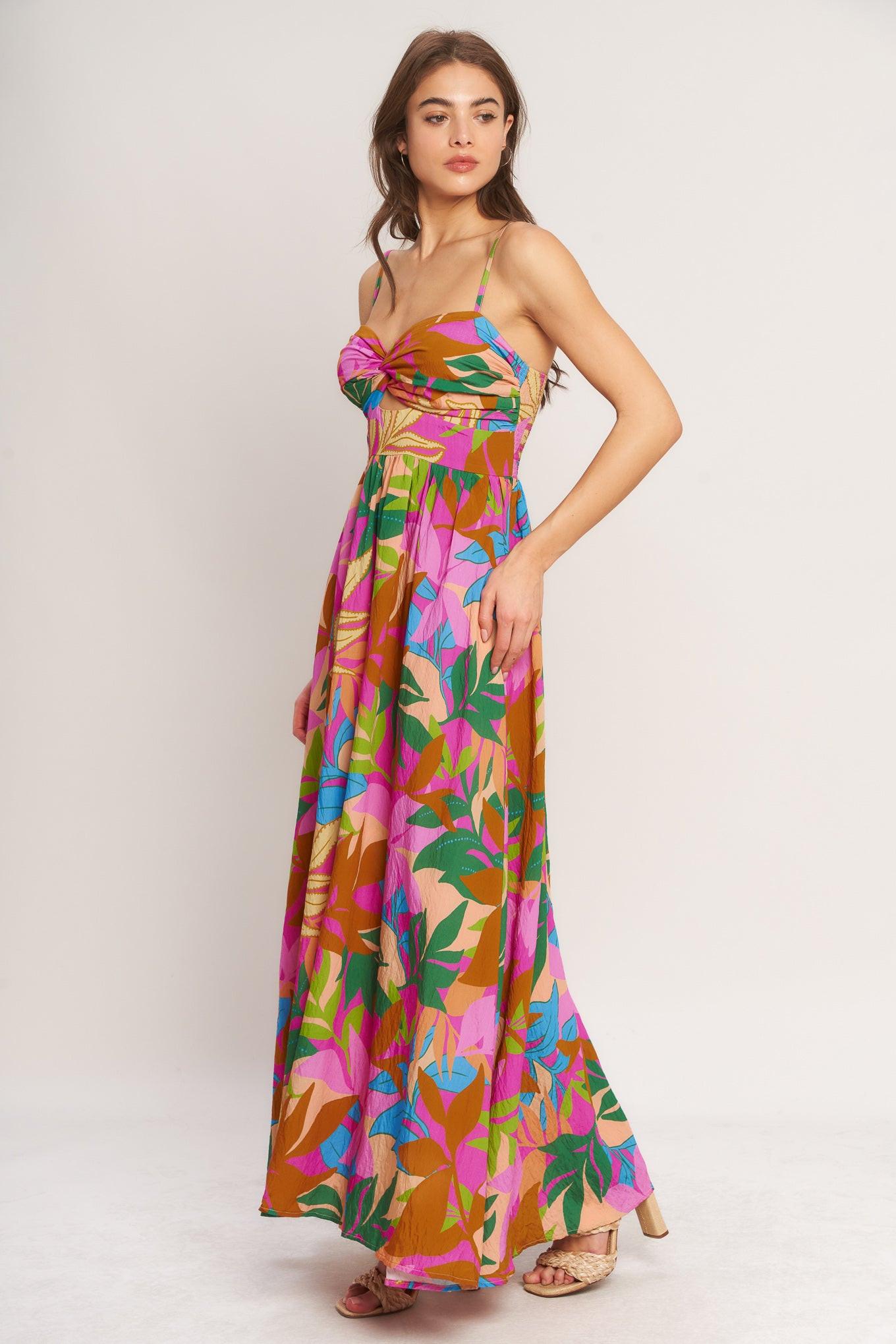Tropic Fiesta Maxi Vacation Dress