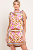 GOLDEN PSYCHE Resort WOVEN MINI DRESS