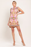 GOLDEN PSYCHE Resort WOVEN MINI DRESS