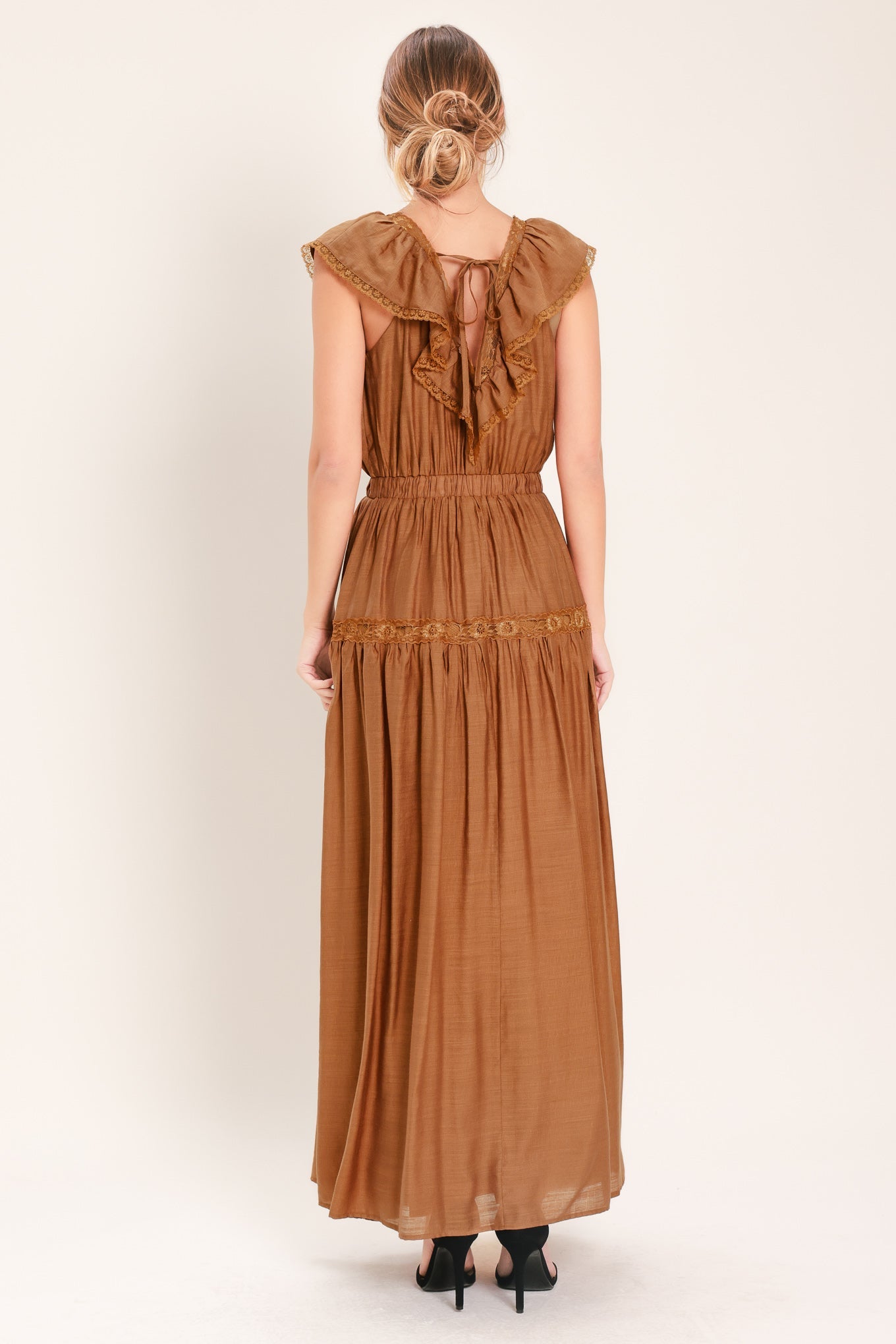 Camel Maxi Resort Dress