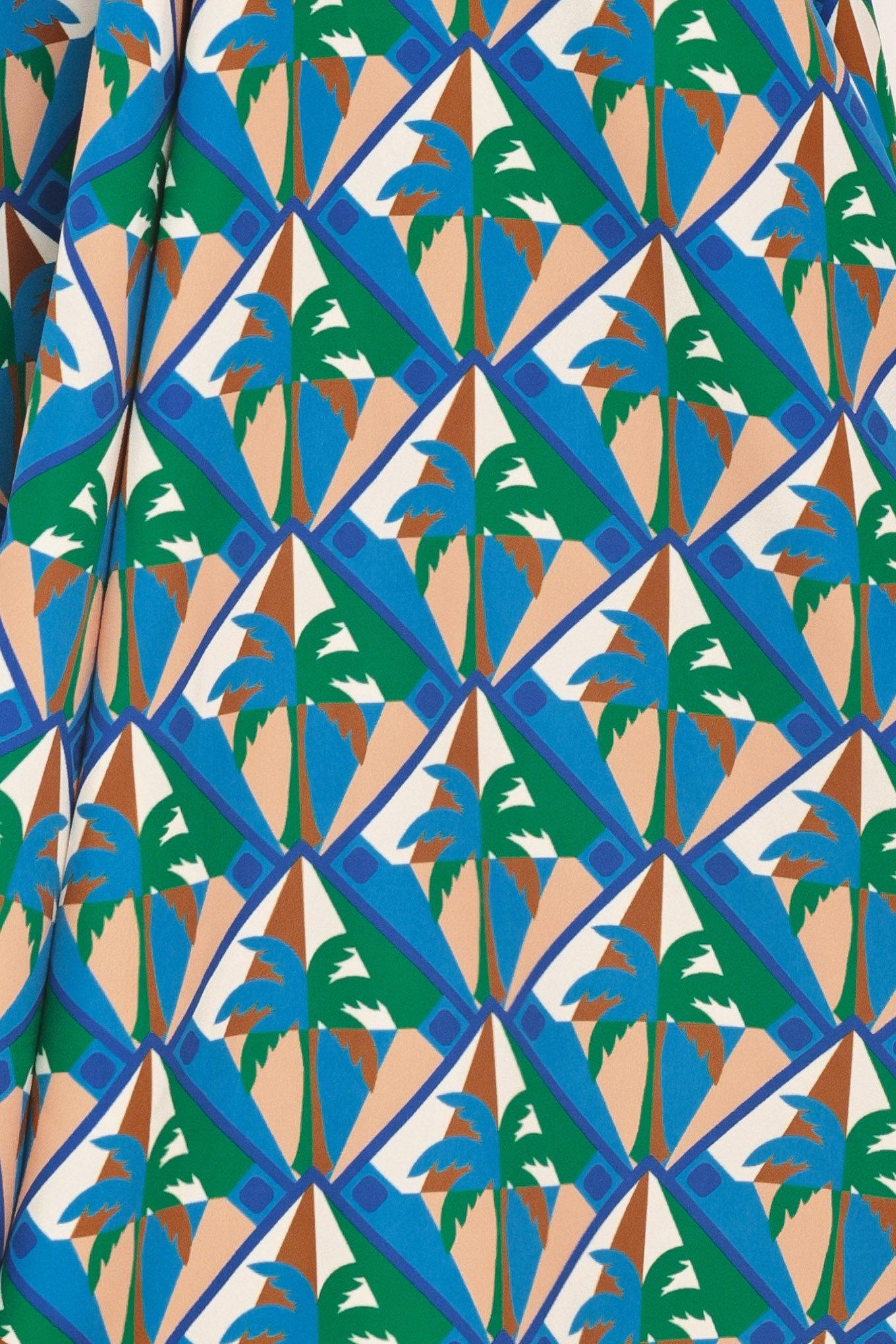 Tropical Midi Dress Halter Top