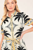 Monaco Moonlight Woven Shirt Midi Resort Dress