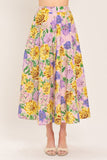 BLOSSOM MARKET WOVEN FULL SKIRT