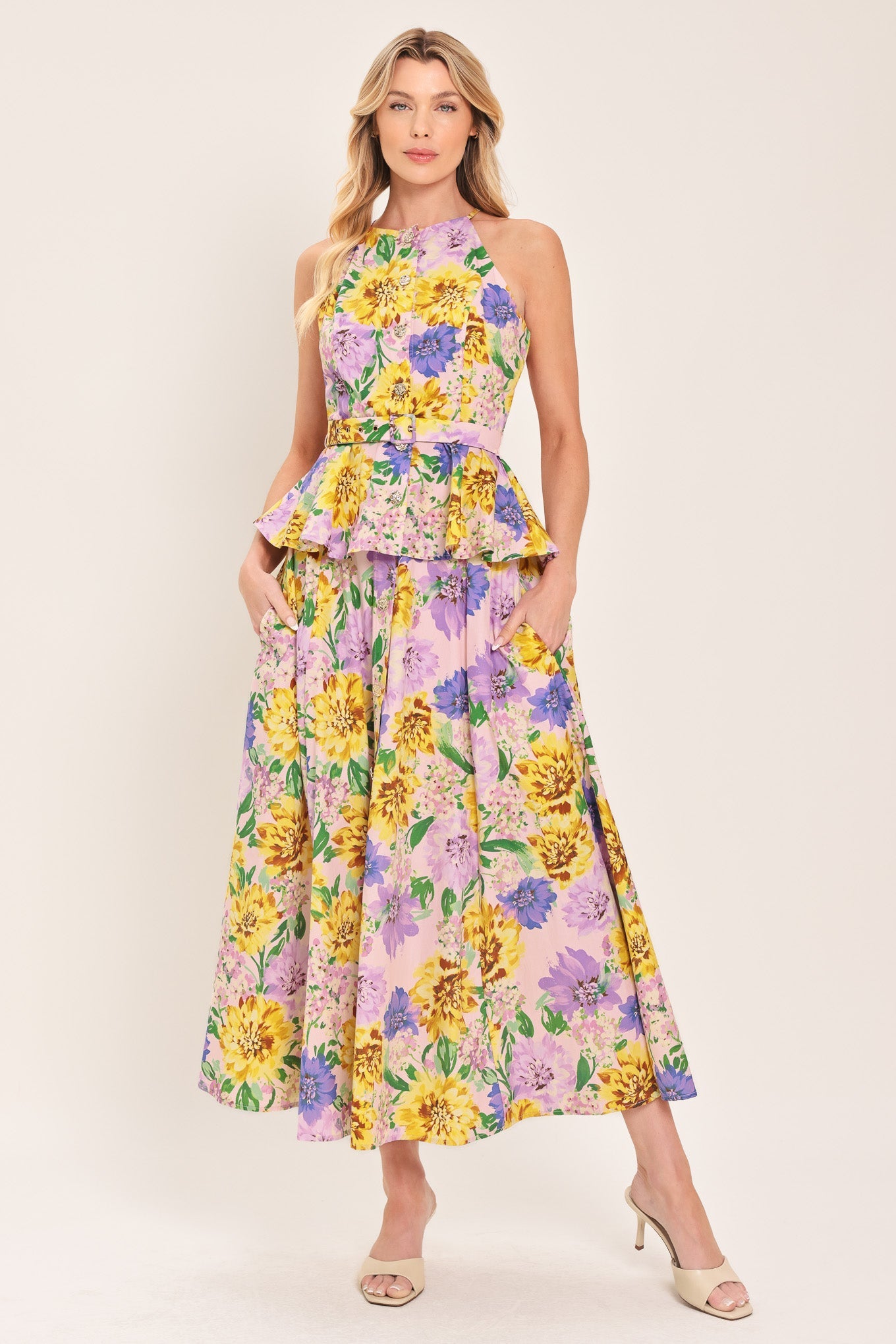 BLOSSOM MARKET WOVEN FULL SKIRT