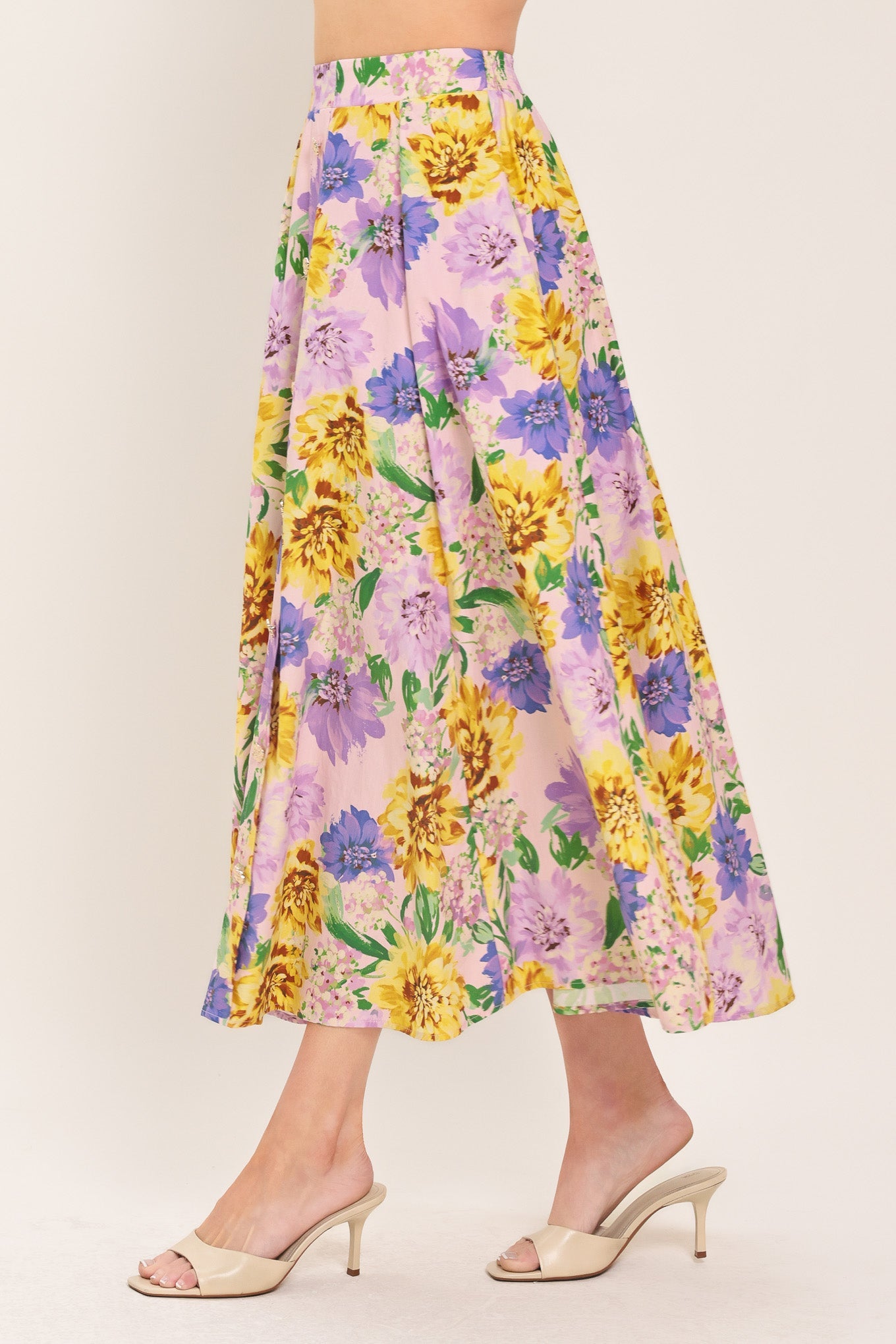 BLOSSOM MARKET WOVEN FULL SKIRT