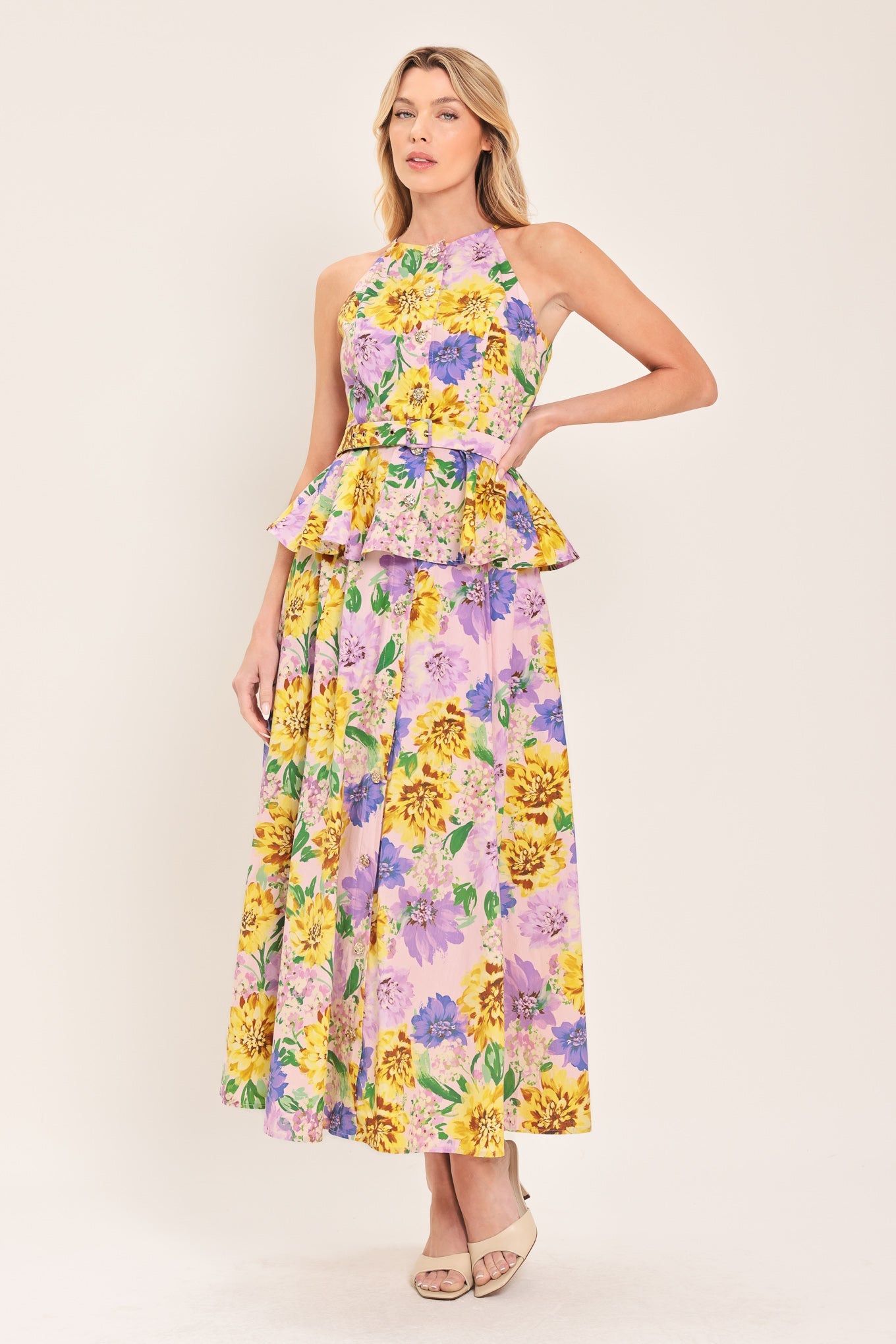 BLOSSOM MARKET WOVEN FULL SKIRT