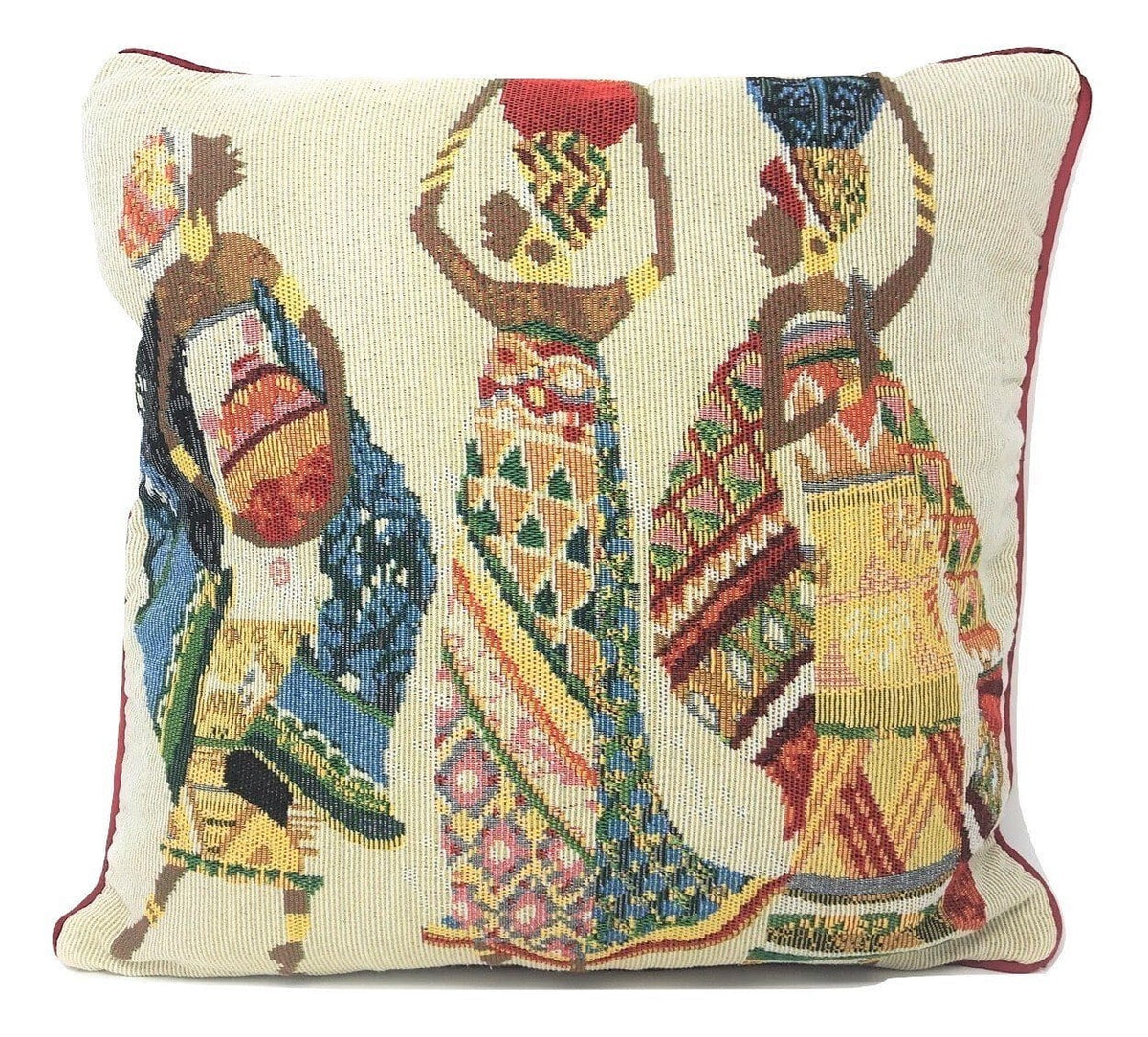 Dancing Women African Dreams Tapestry Throw Pillow Covers 16" x 16"