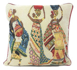 Dancing Women African Dreams Tapestry Throw Pillow Covers 16" x 16"