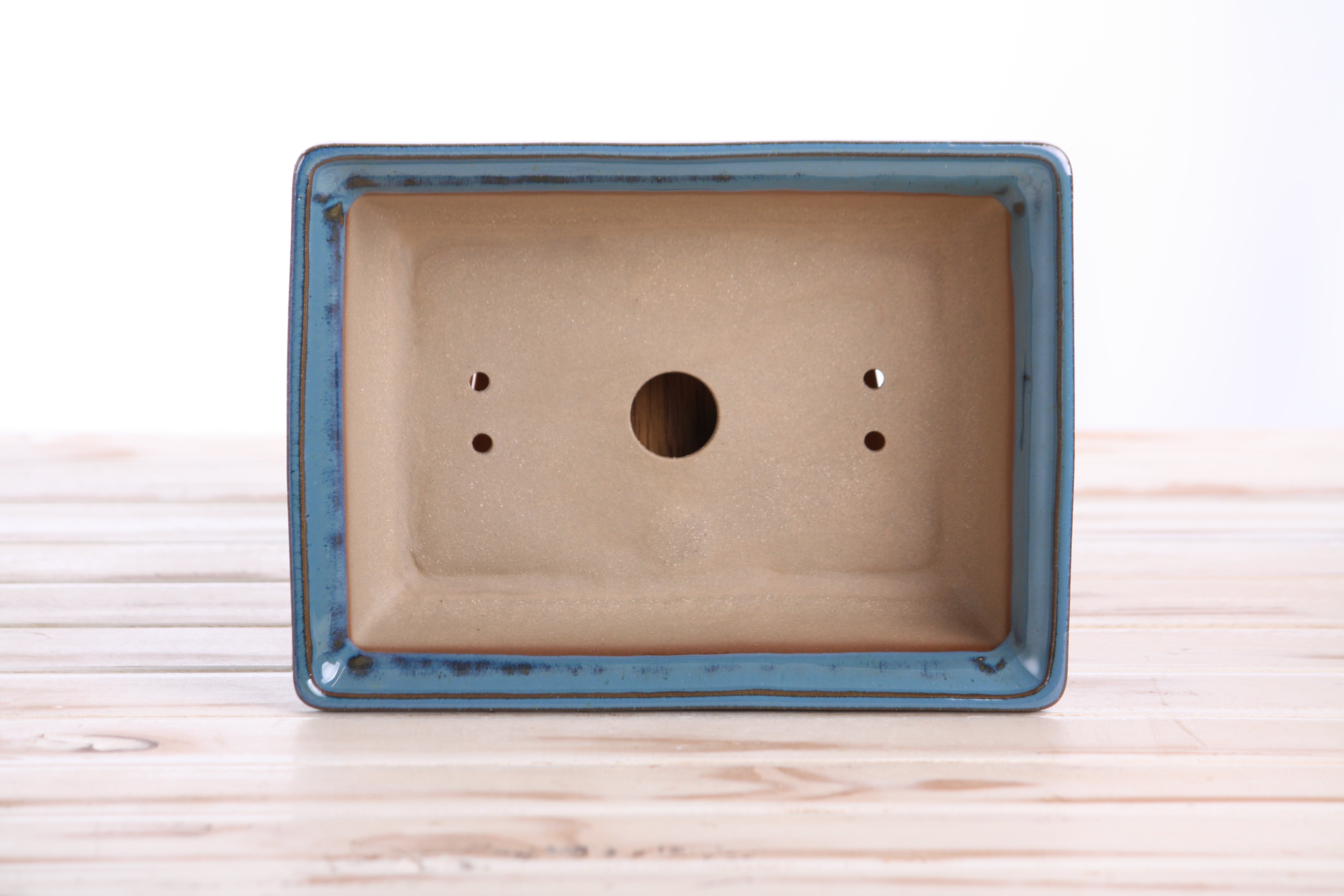 Artisan Handmade Ceramics Rectangle Bonsai Pot 8 Inch