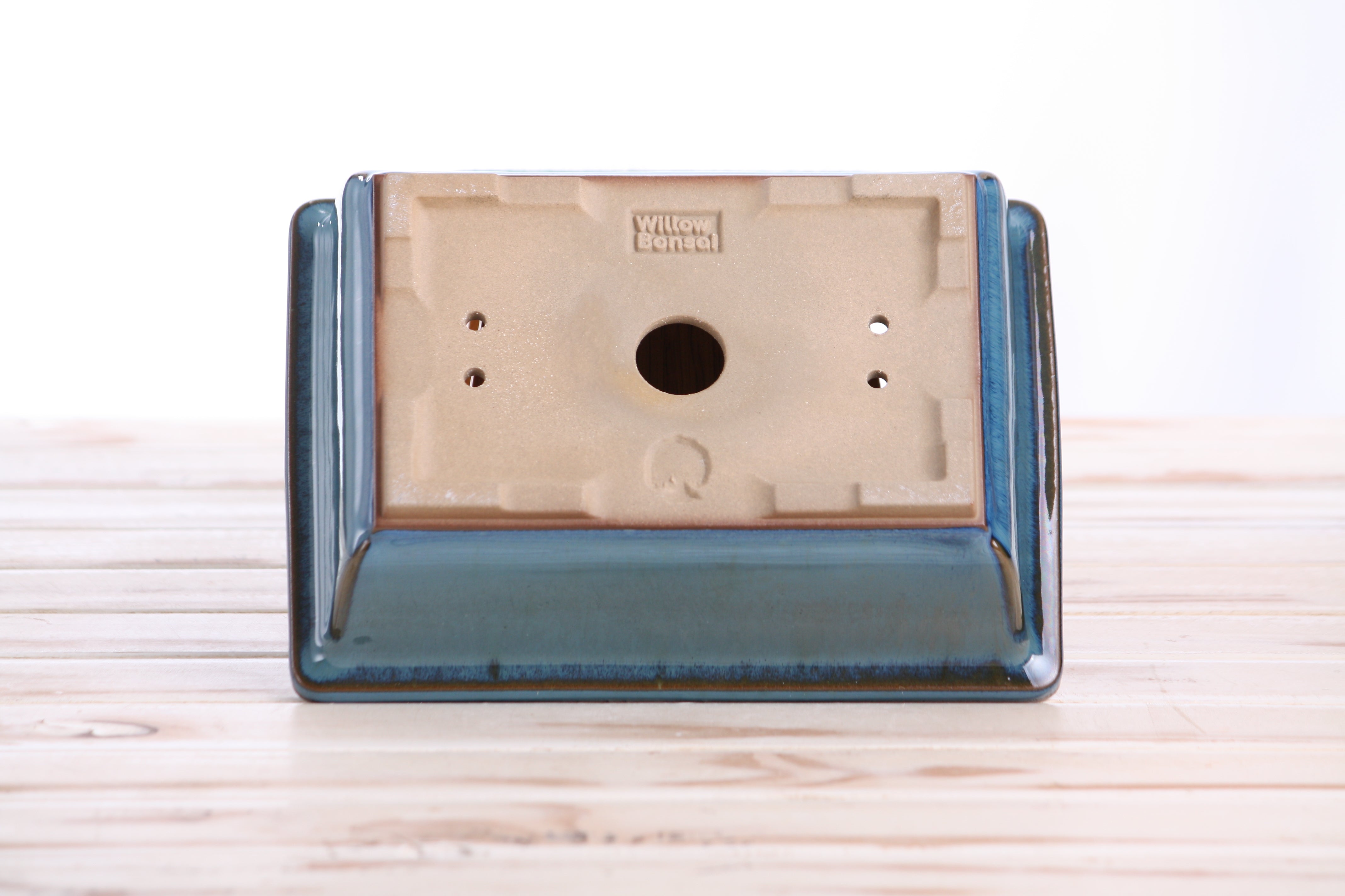 Artisan Handmade Ceramics Rectangle Bonsai Pot 8 Inch