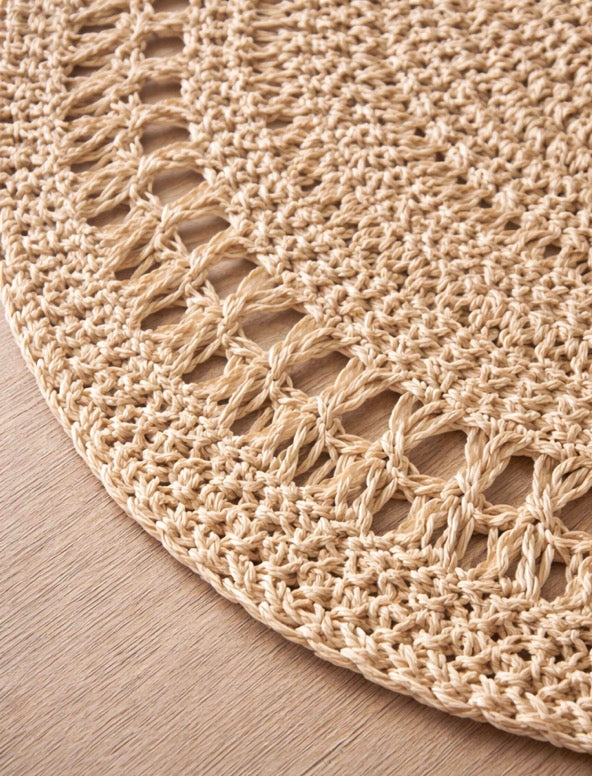 Handcrafted Malibu Natural Jute Fiber Placemats - 15"