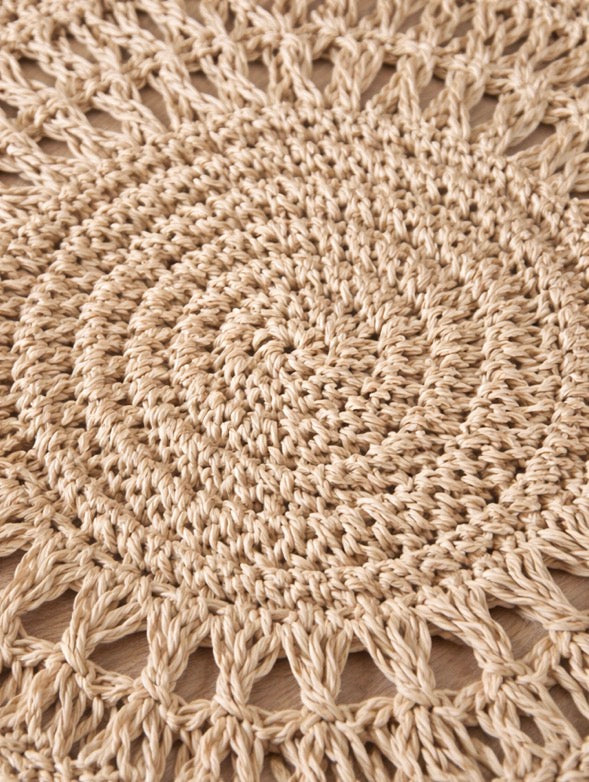 Handcrafted Malibu Natural Jute Fiber Placemats - 15"