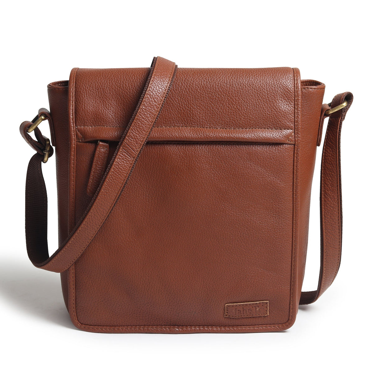 Leather Crossbody Bag for Travel Work - Artisan Handcrafted