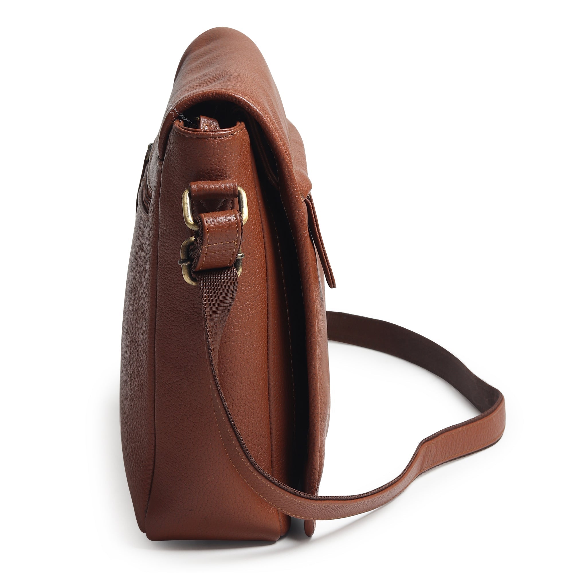 Leather Crossbody Bag for Travel Work - Artisan Handcrafted