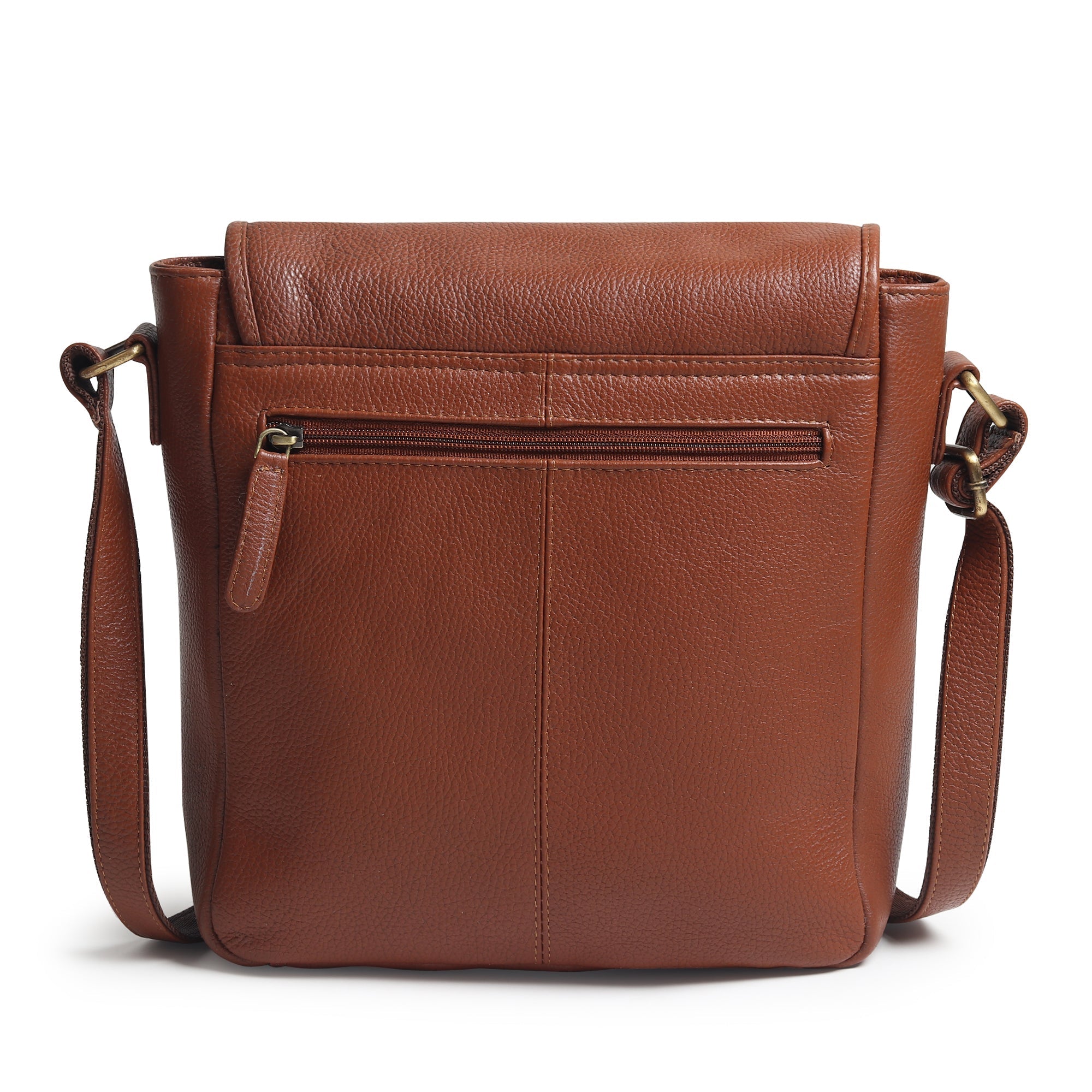 Leather Crossbody Bag for Travel Work - Artisan Handcrafted