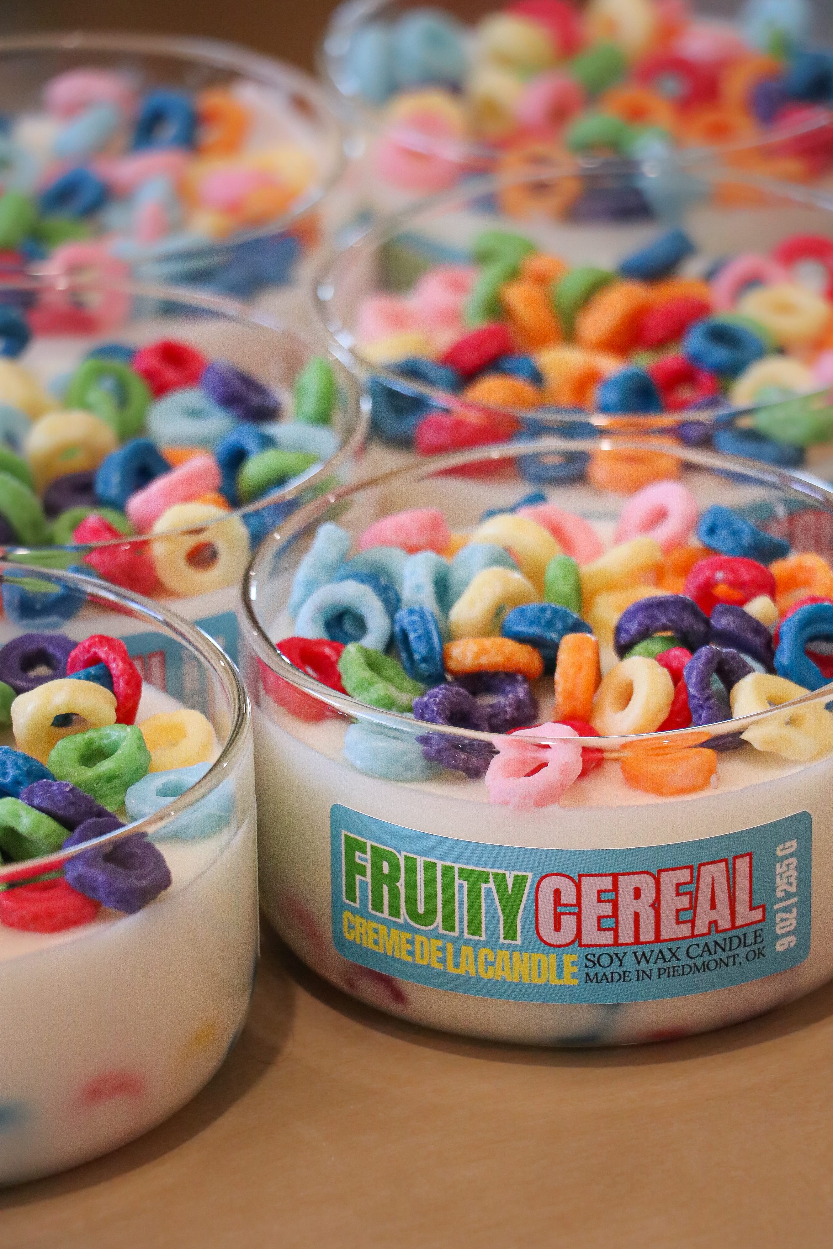 Handmade Fruity Cereal 9 oz | Wickless Dessert Candle