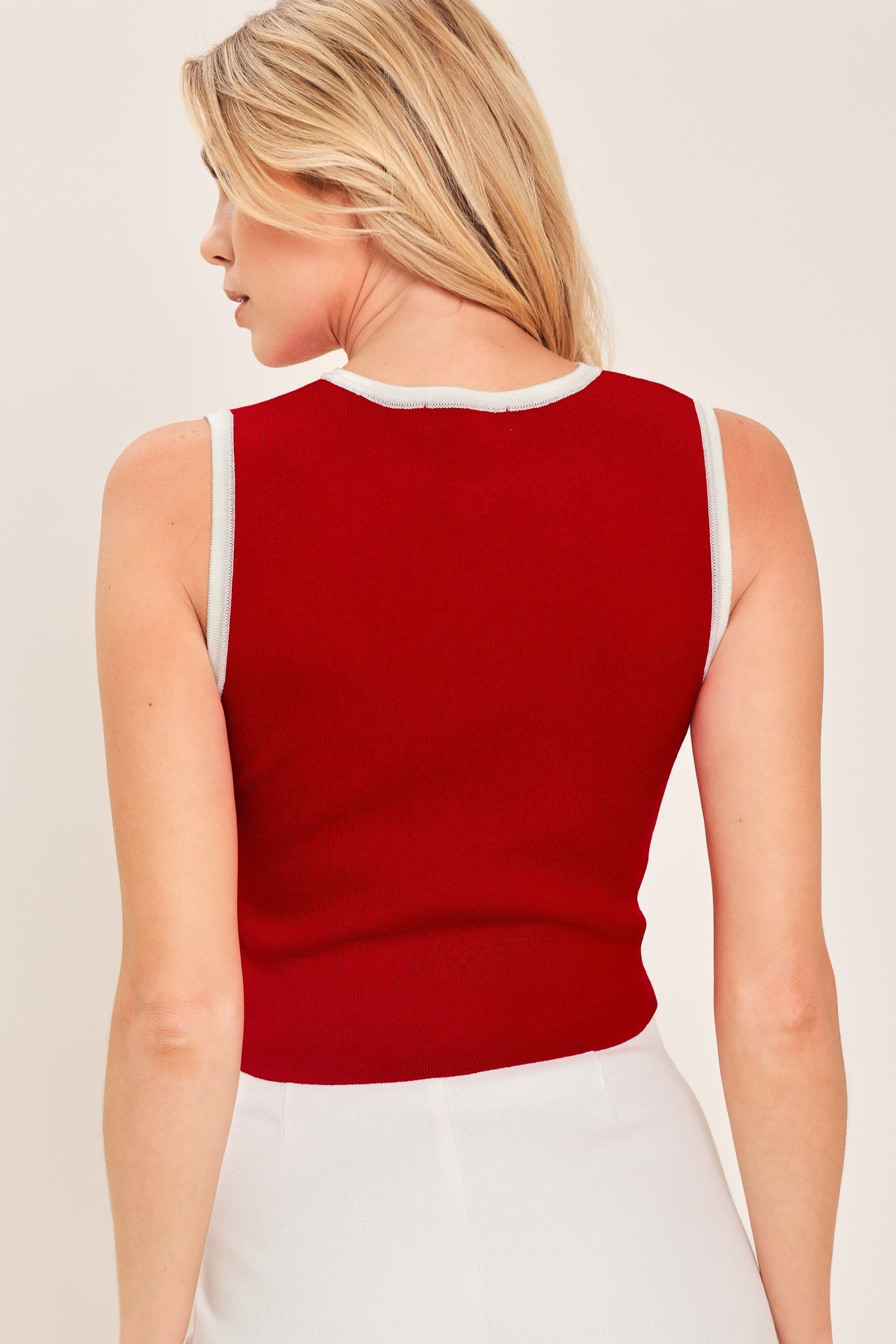 Sweater Knit Sleeveless Top