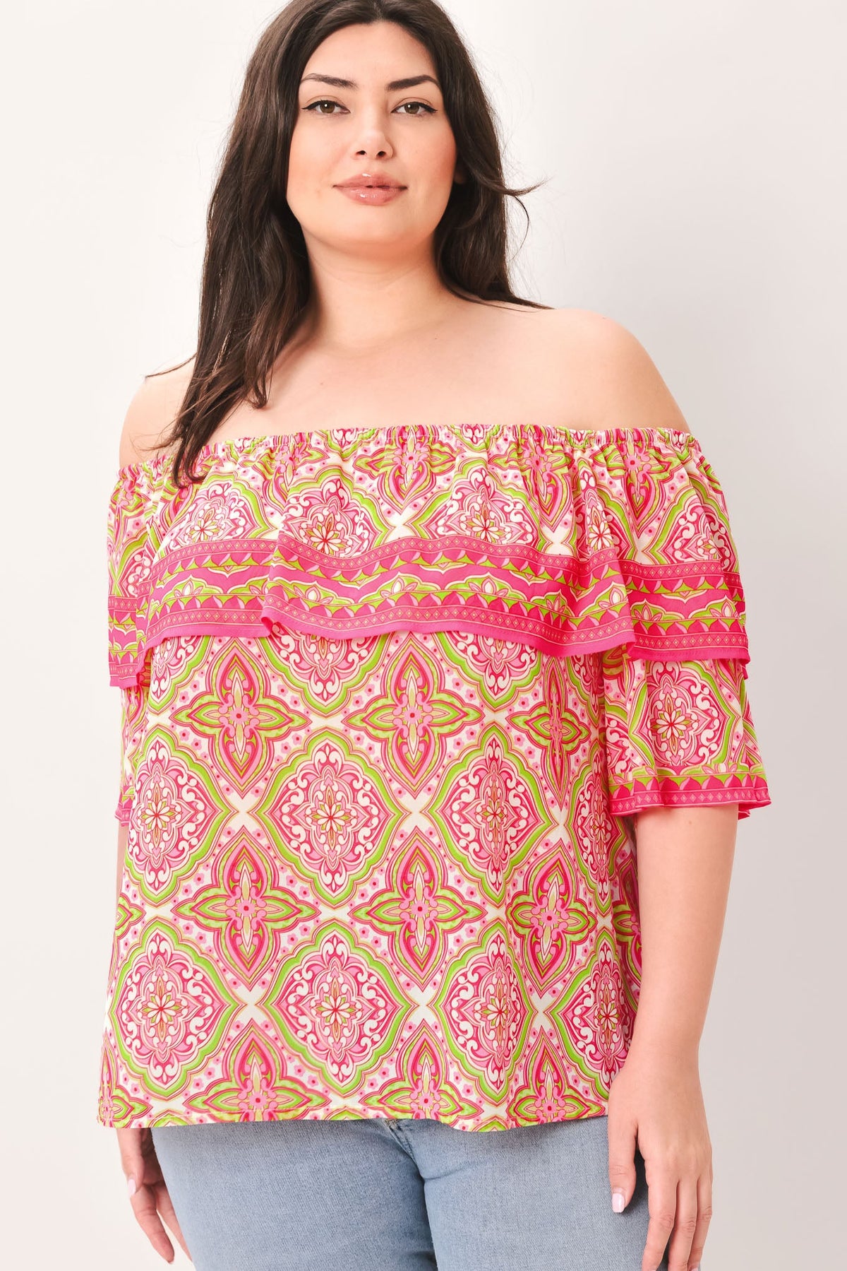 Off Shoulder Boho Woven Top