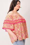Off Shoulder Boho Woven Top